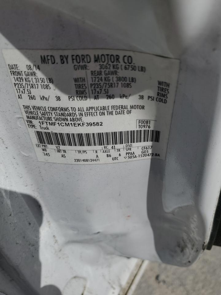 2014 Ford F150 VIN: 1FTMF1CM1EKF39582 Lot: 82317945