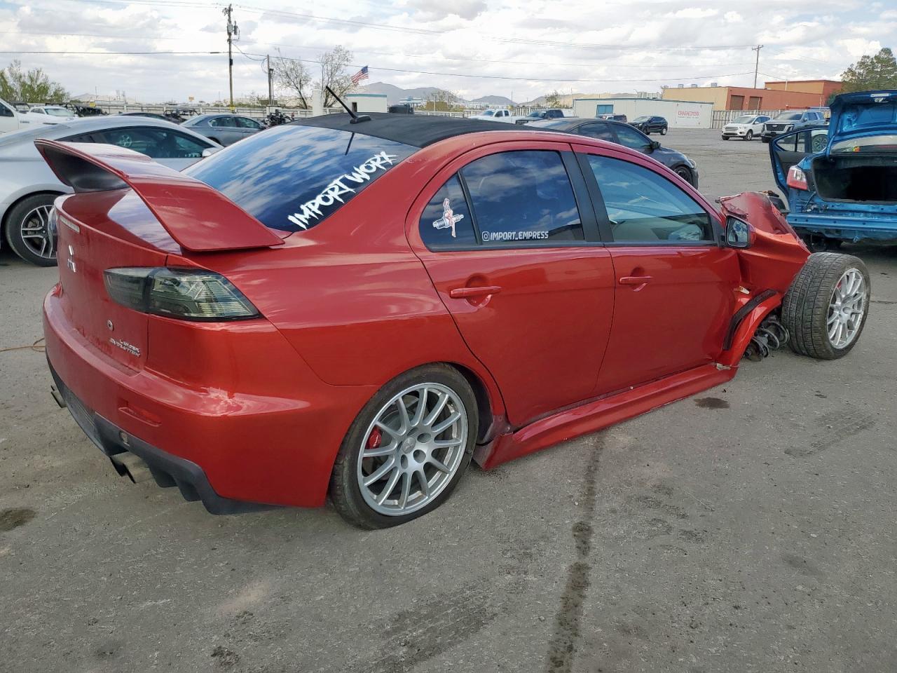 2013 Mitsubishi Lancer Evolution Gsr red null gasoline JA32W8FV4DU017213 photo #4