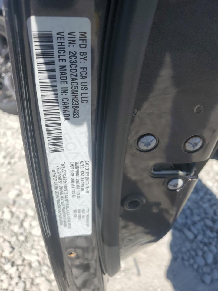 2022 Dodge Challenger Sxt VIN: 2C3CDZAG5NH238483 Lot: 90633225