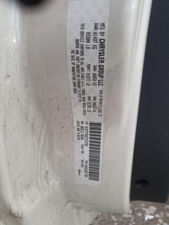 2013 Fiat 500 Lounge VIN: 3C3CFFER2DT512765 Lot: 82490535