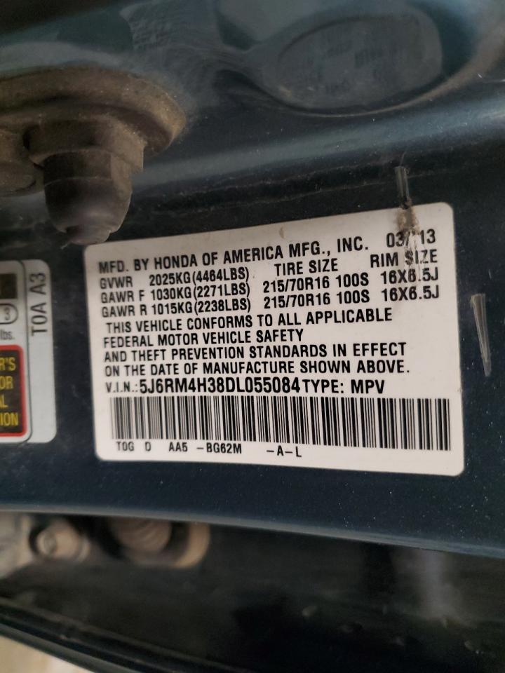 2013 Honda Cr-V Lx VIN: 5J6RM4H38DL055084 Lot: 89513945