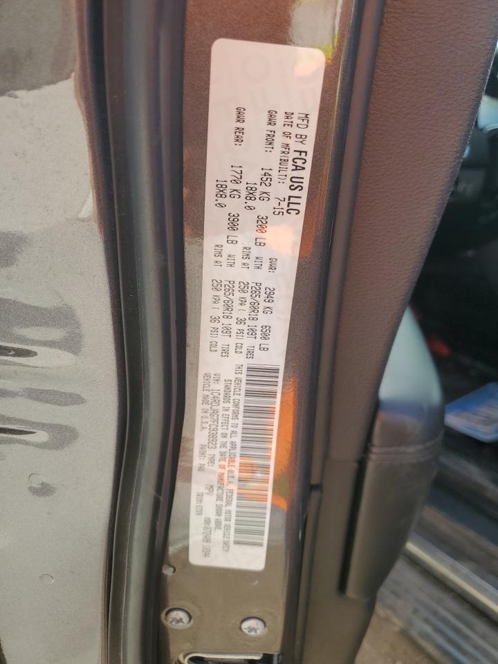 2015 Dodge Durango Sxt VIN: 1C4RDJAG7FC938923 Lot: 84301245