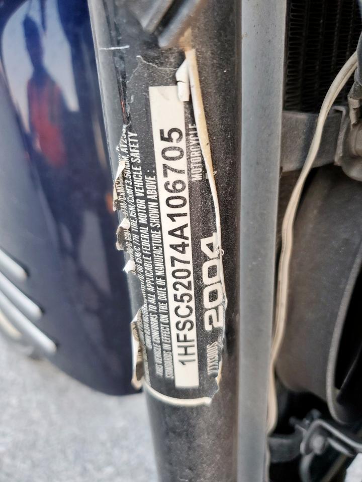 2004 Honda Vt1300 S VIN: 1HFSC52074A106705 Lot: 84868005