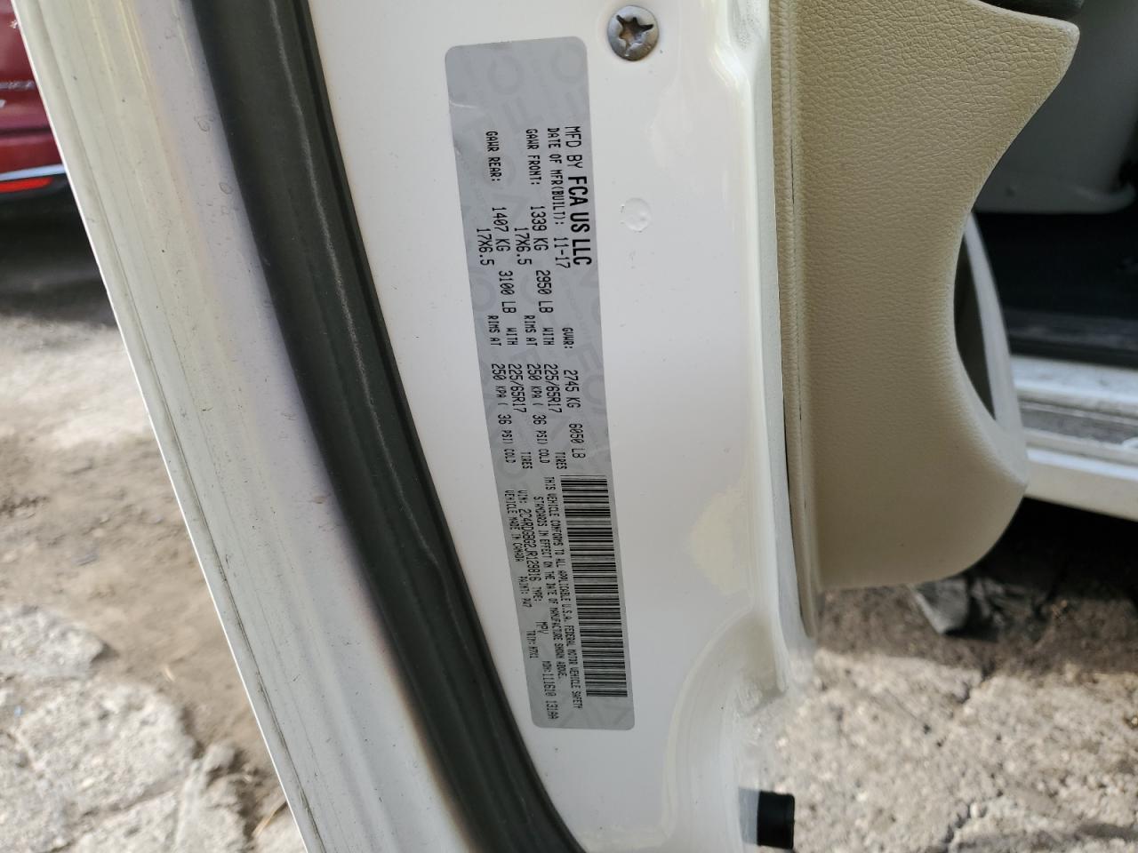 2018 Dodge Grand Caravan Se VIN: 2C4RDGBG2JR129816 Lot: 86872285