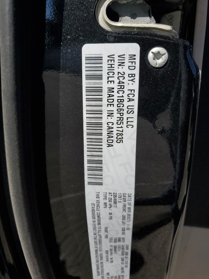 2023 Chrysler Pacifica Touring L VIN: 2C4RC1BG6PR517835 Lot: 82448885