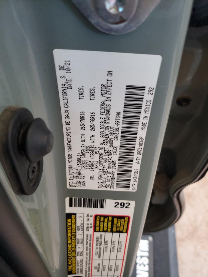 2022 Toyota Tacoma Double Cab VIN: 3TMDZ5BN4NM121485 Lot: 81925755