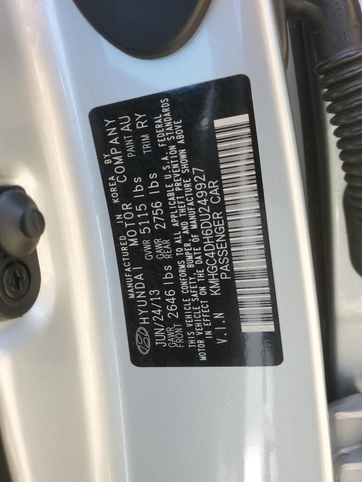 2013 Hyundai Genesis 5.0L VIN: KMHGC4DH6DU249927 Lot: 82187015