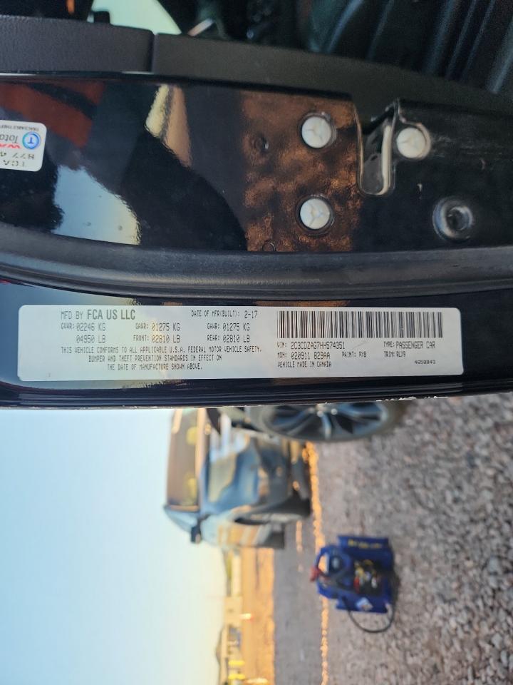 2017 Dodge Challenger Sxt VIN: 2C3CDZAG7HH574351 Lot: 90293915