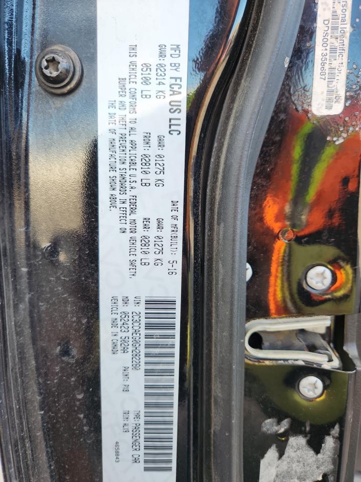 2016 Chrysler 300C VIN: 2C3CCAEG0GH282280 Lot: 86524595