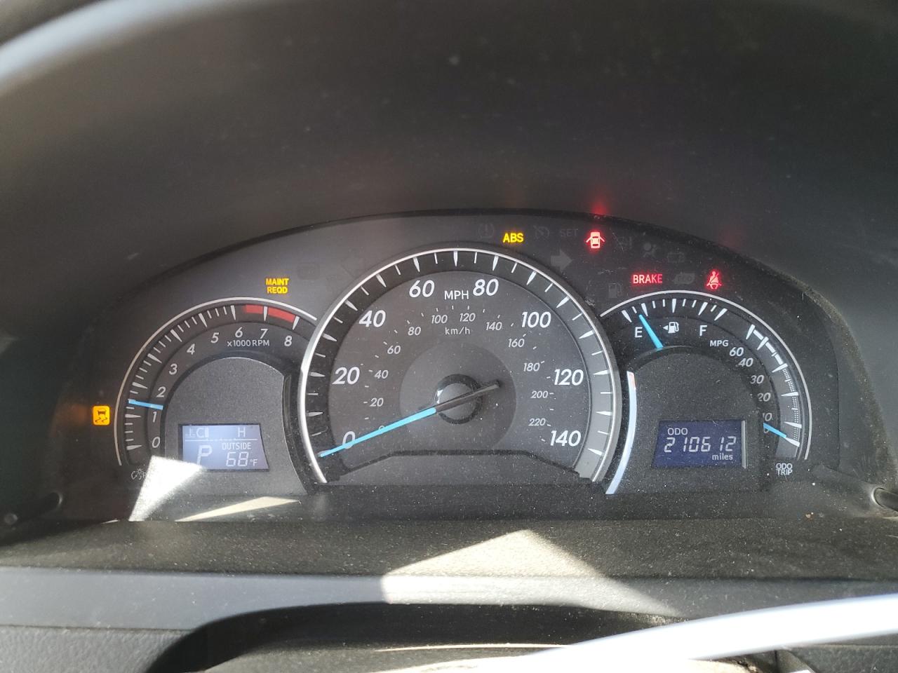 2012 Toyota Camry Base VIN: 4T1BF1FK6CU564671 Lot: 86274955