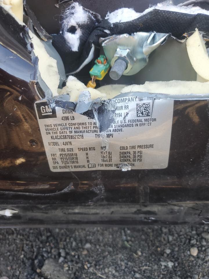 2014 Buick Encore VIN: KL4CJCSB7EB521216 Lot: 89870915