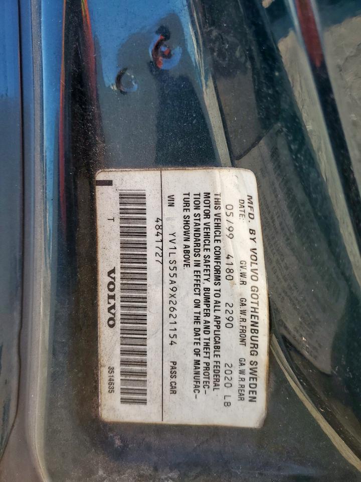 1999 Volvo S70 VIN: YV1LS55A9X2621154 Lot: 82239285