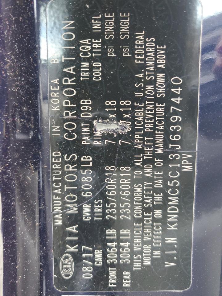 2018 Kia Sedona Ex VIN: KNDMC5C13J6397440 Lot: 82388765