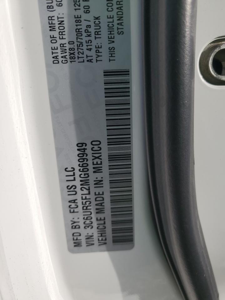 2021 Ram 2500 Laramie VIN: 3C6UR5FL2MG669949 Lot: 89690425