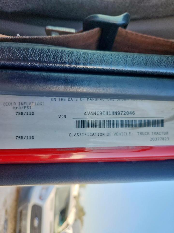 2017 Volvo Vnl Semi Truck VIN: 4V4NC9EH1HN972046 Lot: 85001545