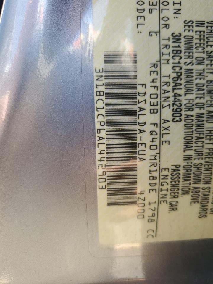 2010 Nissan Versa S VIN: 442903 Lot: 85358015