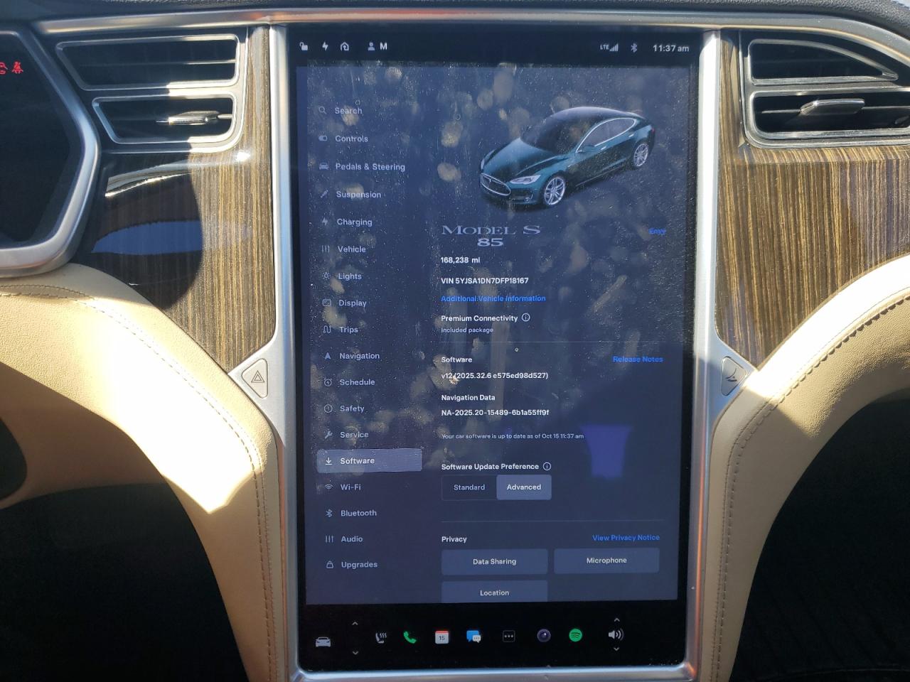 2013 Tesla Model S VIN: 5YJSA1DN7DFP18167 Lot: 87034035