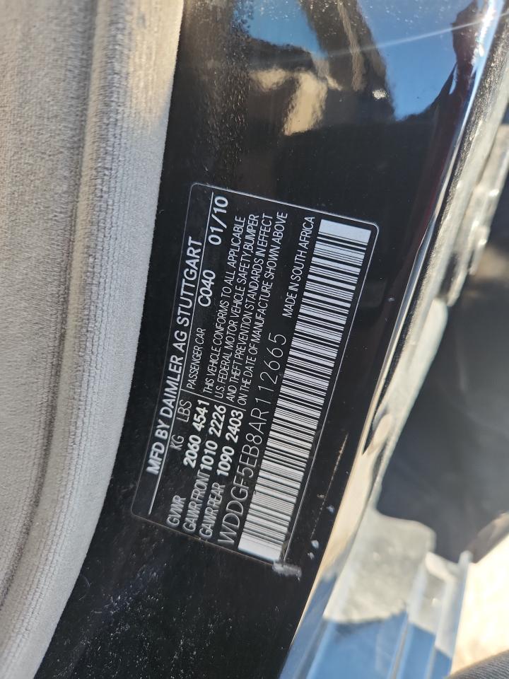 2010 Mercedes-Benz C 300 VIN: WDDGF5EB8AR112665 Lot: 89914275