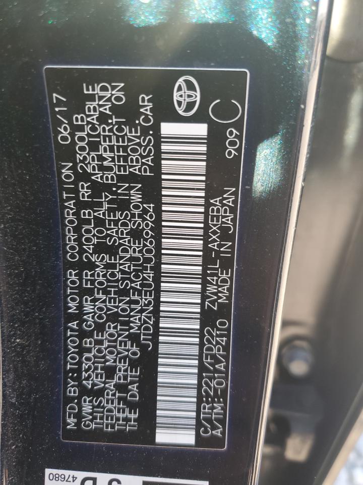 2017 Toyota Prius V VIN: JTDZN3EU4HJ069964 Lot: 85528435