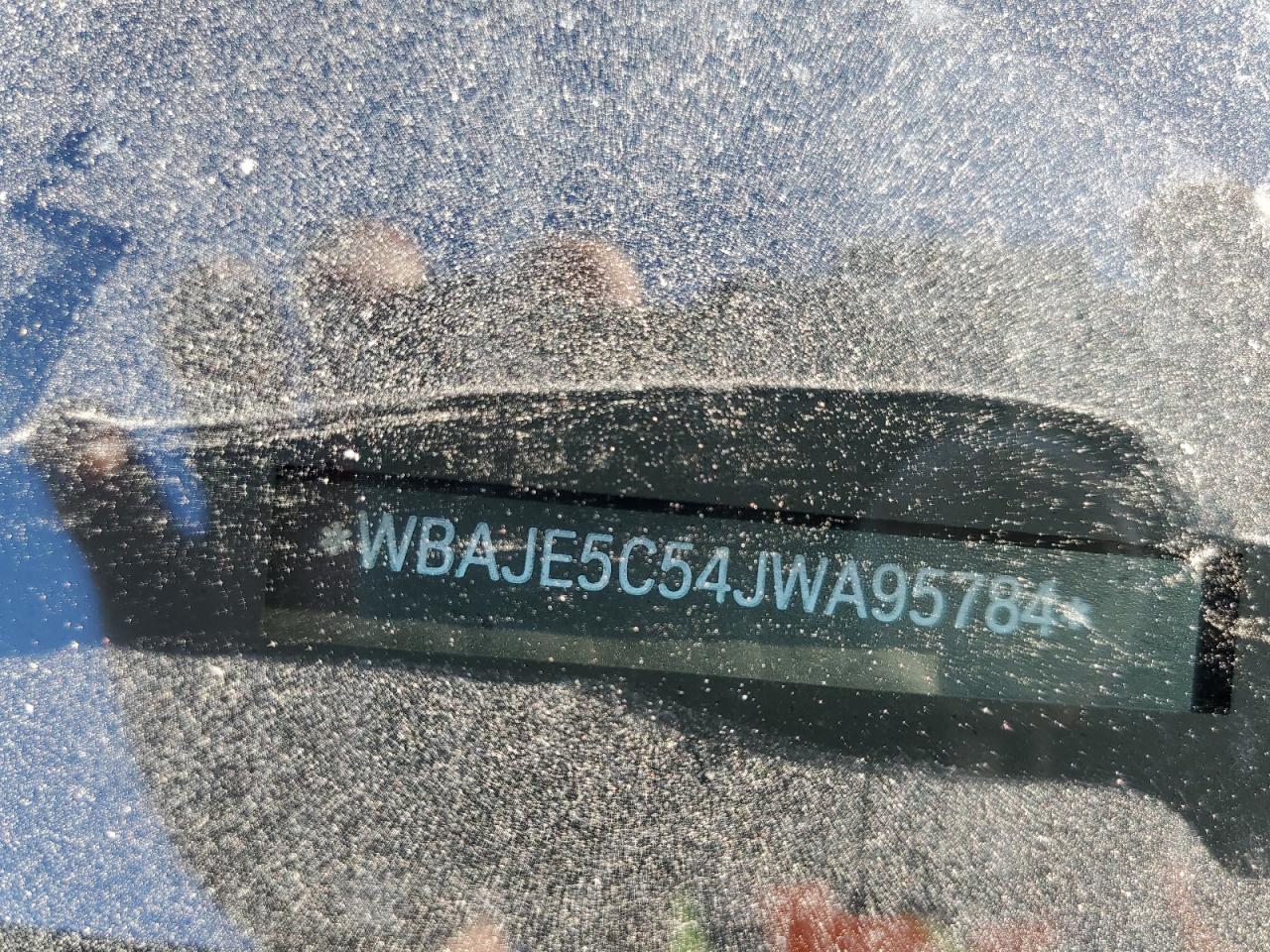 2018 BMW 540 I VIN: WBAJE5C54JWA95784 Lot: 85527875