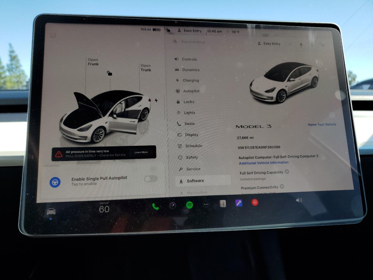 2022 Tesla Model 3 VIN: 5YJ3E1EA9NF360088 Lot: 86460355