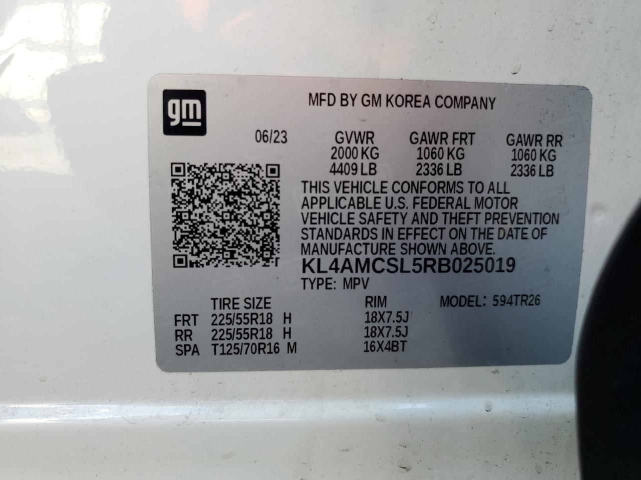 2024 Buick Encore Gx Preferred VIN: KL4AMCSL5RB025019 Lot: 85186755