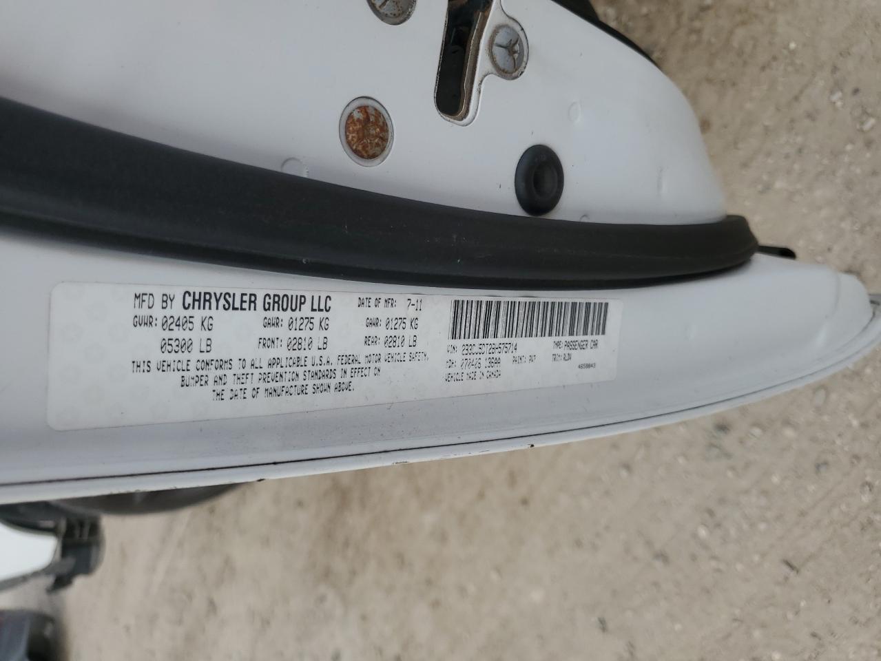 2011 Dodge Challenger R/T VIN: 2B3CJ5DT2BH575714 Lot: 82566915