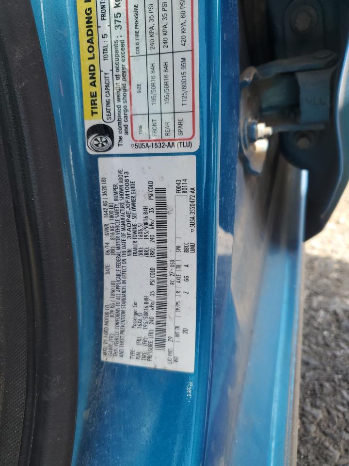 2015 Ford Fiesta Se VIN: 3FADP4EJ0FM100813 Lot: 82234195