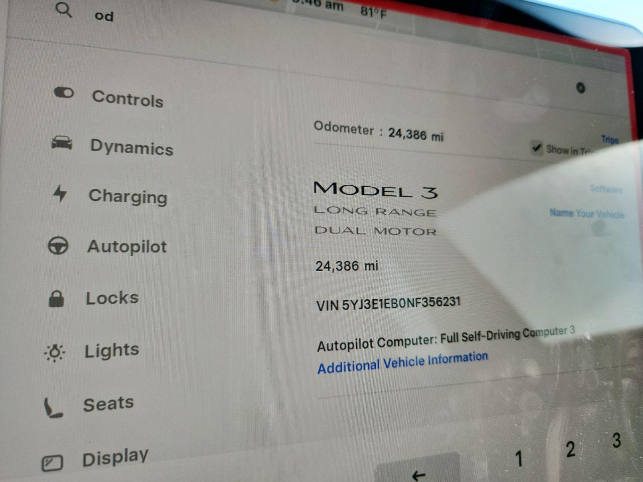 2022 Tesla Model 3 VIN: 5YJ3E1EB0NF356231 Lot: 84967195