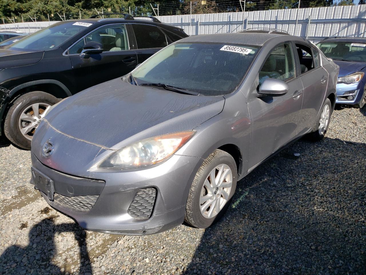 2013 Mazda 3 I silver sedan gas JM1BL1V81D1707208 photo #1