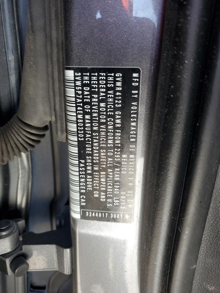 2014 Volkswagen Beetle VIN: 3VW5P7AT4EM803303 Lot: 82496725