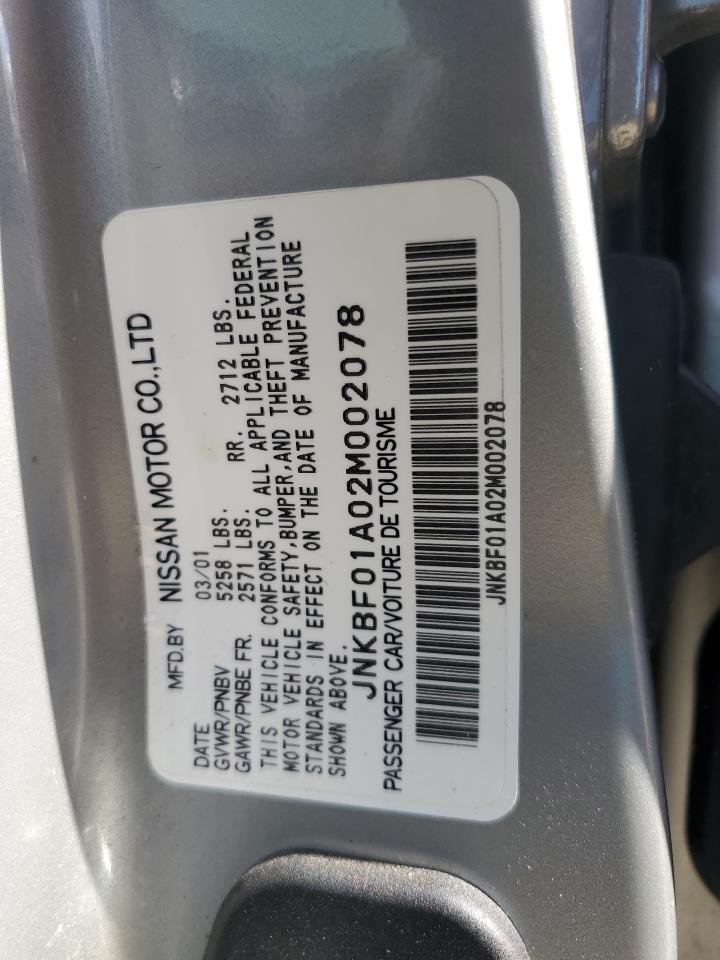 2002 Infiniti Q45 VIN: JNKBF01A02M002078 Lot: 84619235