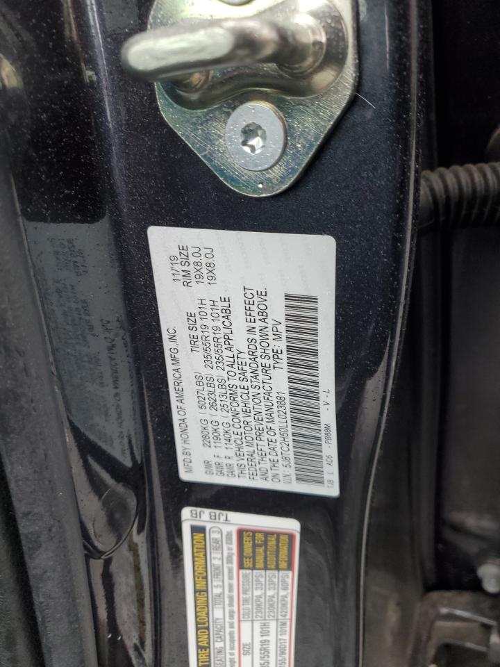 2020 Acura Rdx Technology VIN: 5J8TC2H50LL023881 Lot: 90228185