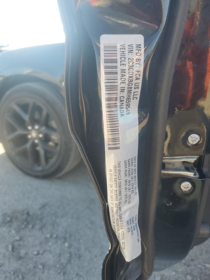 2021 Dodge Charger Sxt VIN: 2C3CDXBG8MH659549 Lot: 86440855