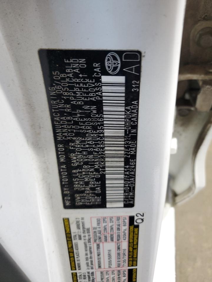 2005 Toyota Corolla Matrix Xr VIN: 2T1KR32E85C495165 Lot: 85172115