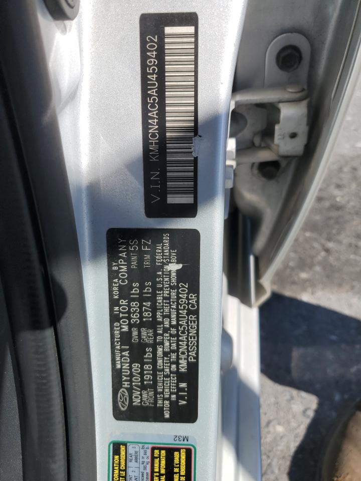2010 Hyundai Accent Gls VIN: KMHCN4AC5AU459402 Lot: 71353505