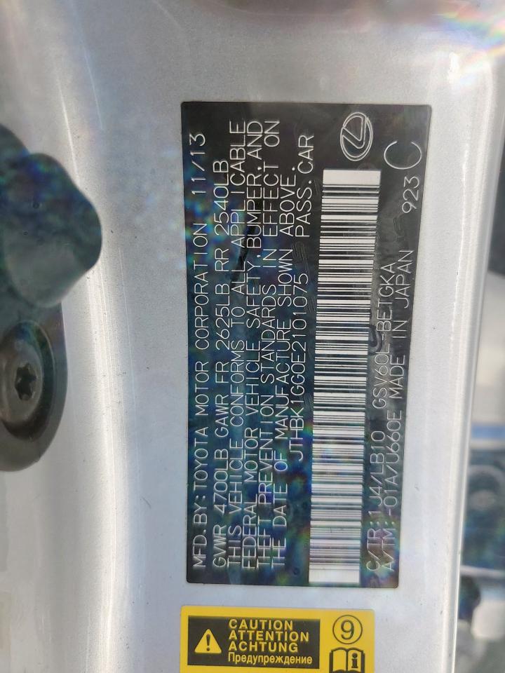 2014 Lexus Es 350 VIN: JTHBK1GG0E2101075 Lot: 85178415