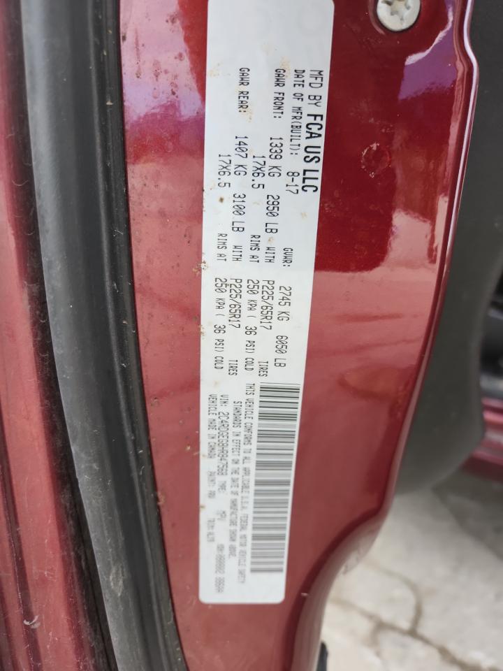 2017 Dodge Grand Caravan Gt VIN: 2C4RDGEG8HR847568 Lot: 90964865