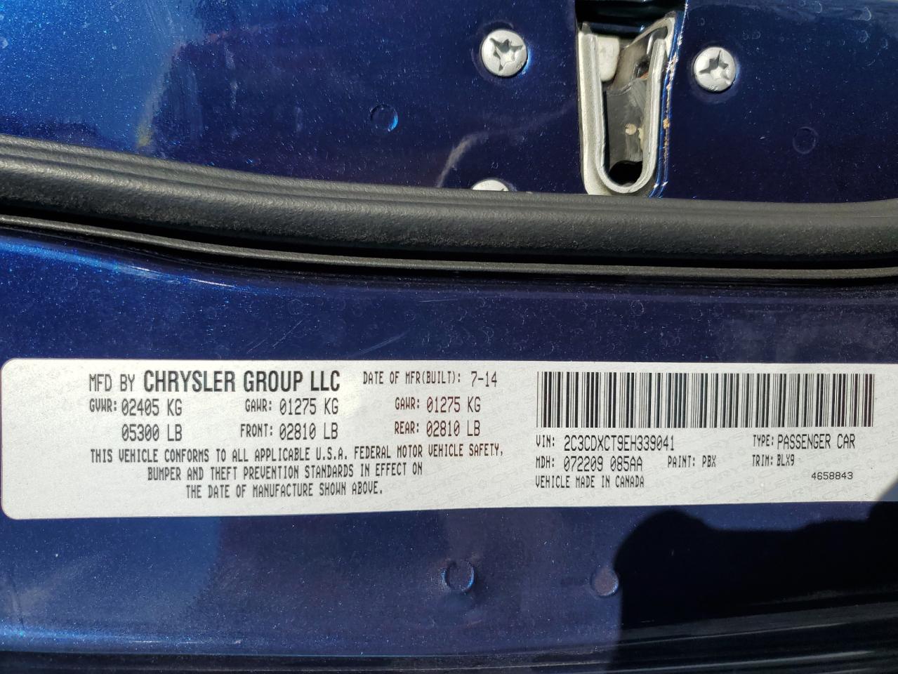 2014 Dodge Charger R/T VIN: 2C3CDXCT9EH339041 Lot: 86462615