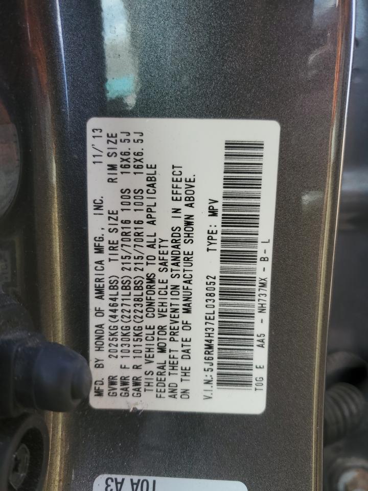 2014 Honda Cr-V Lx VIN: 5J6RM4H37EL038052 Lot: 84479765