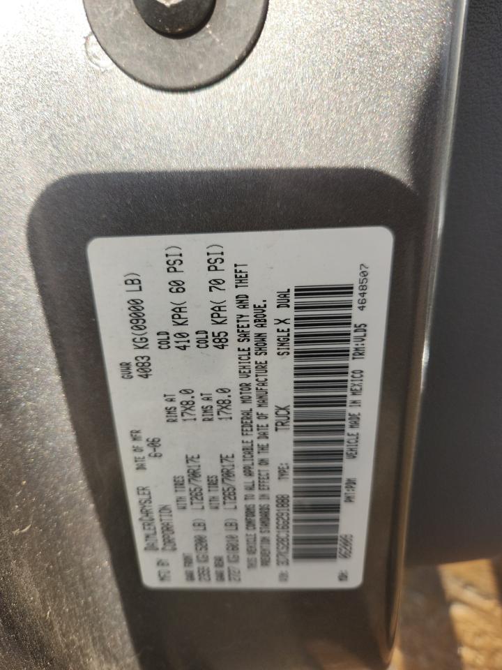 2006 Dodge Ram 2500 St VIN: 3D7KS28C16G291888 Lot: 90730725