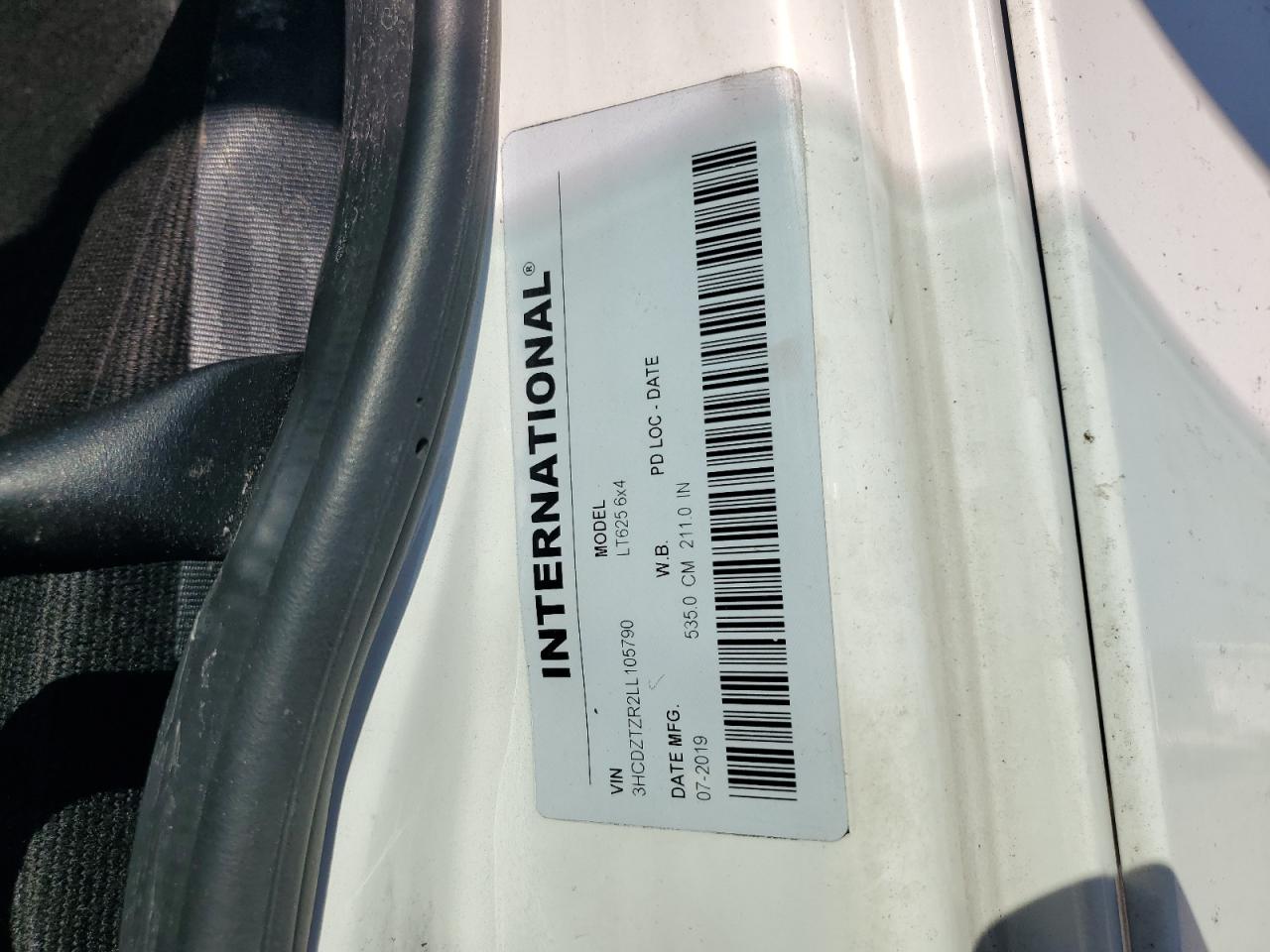 2020 International Lt625 VIN: 3HCDZTZR2LL105790 Lot: 80879965