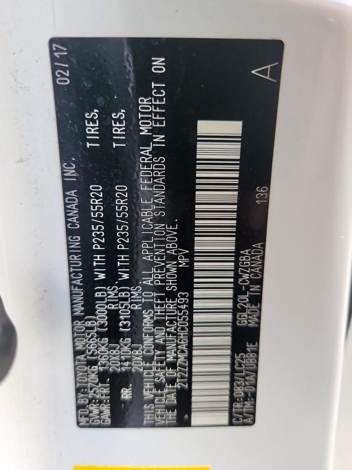 2017 Lexus Rx 350 Base VIN: 2T2ZZMCA6HC055493 Lot: 82343005