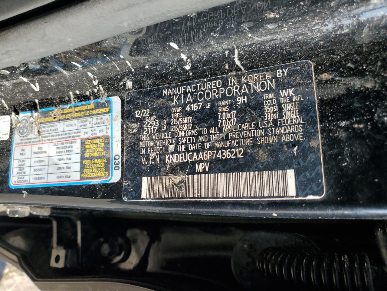 2023 Kia Seltos S VIN: KNDEUCAA6P7436212 Lot: 86303445