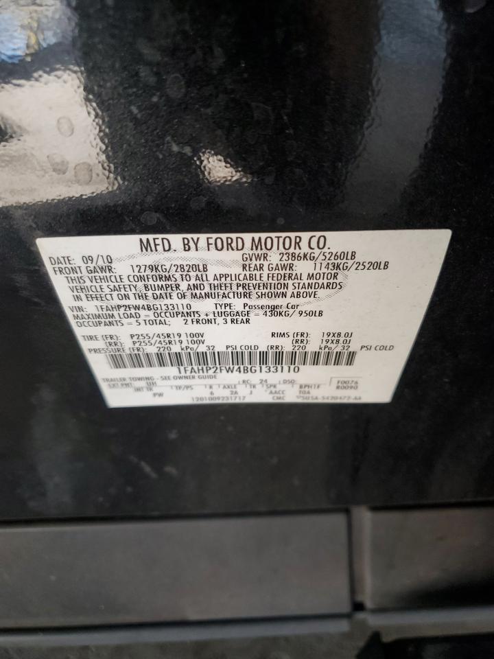 2011 Ford Taurus Limited VIN: 1FAHP2FW4BG133110 Lot: 86298445