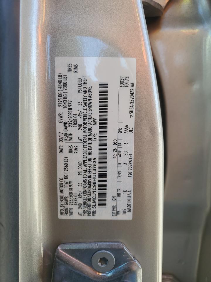 2017 Lincoln Mkc Premiere VIN: 5LMCJ1C98HUL47535 Lot: 82620015