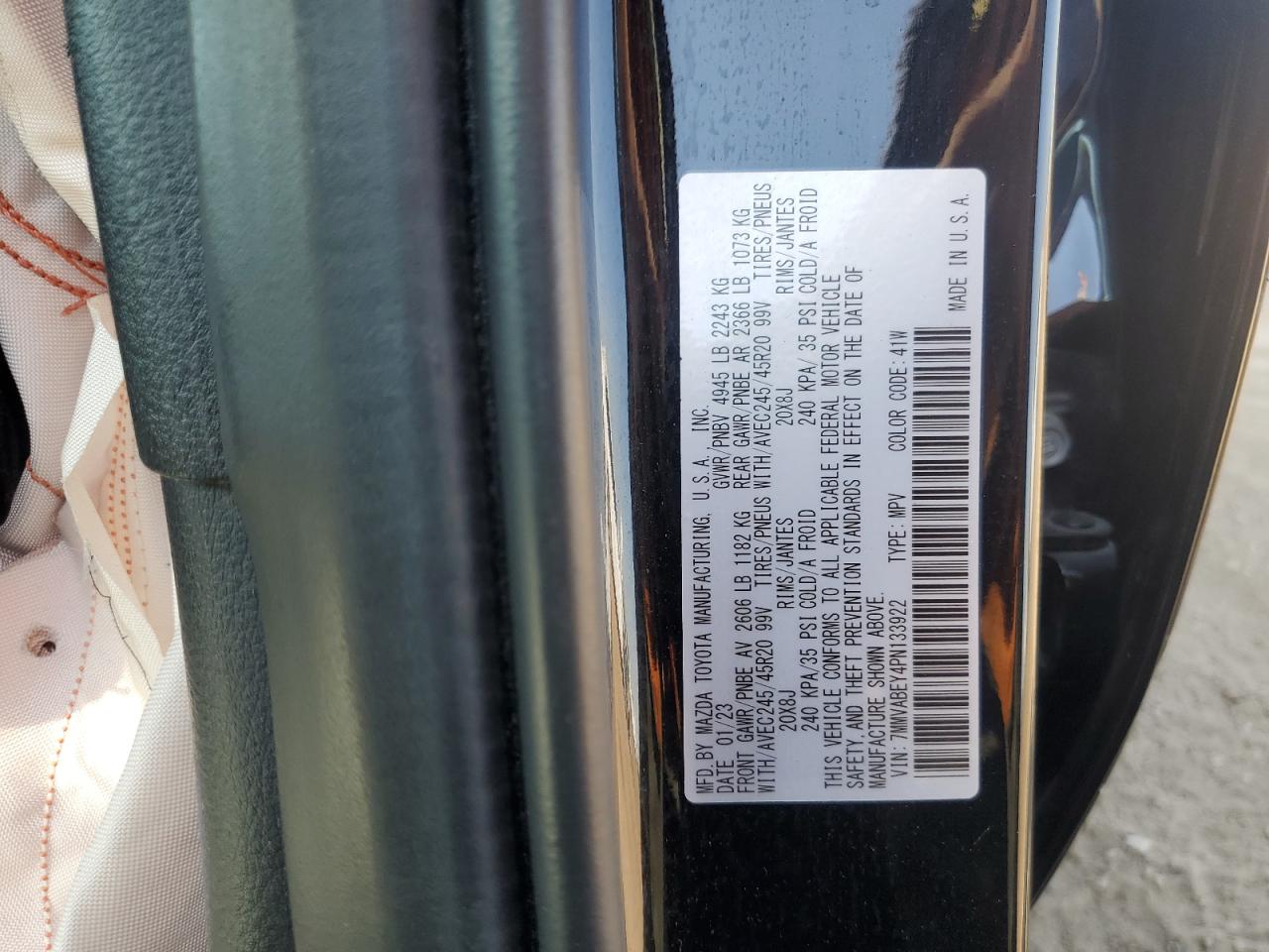 2023 Mazda Cx-50 Premium Plus VIN: 7MMVABEY4PN133922 Lot: 82195045