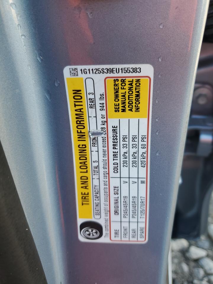 2014 Chevrolet Impala Lt VIN: 1G1125S39EU155383 Lot: 90075005