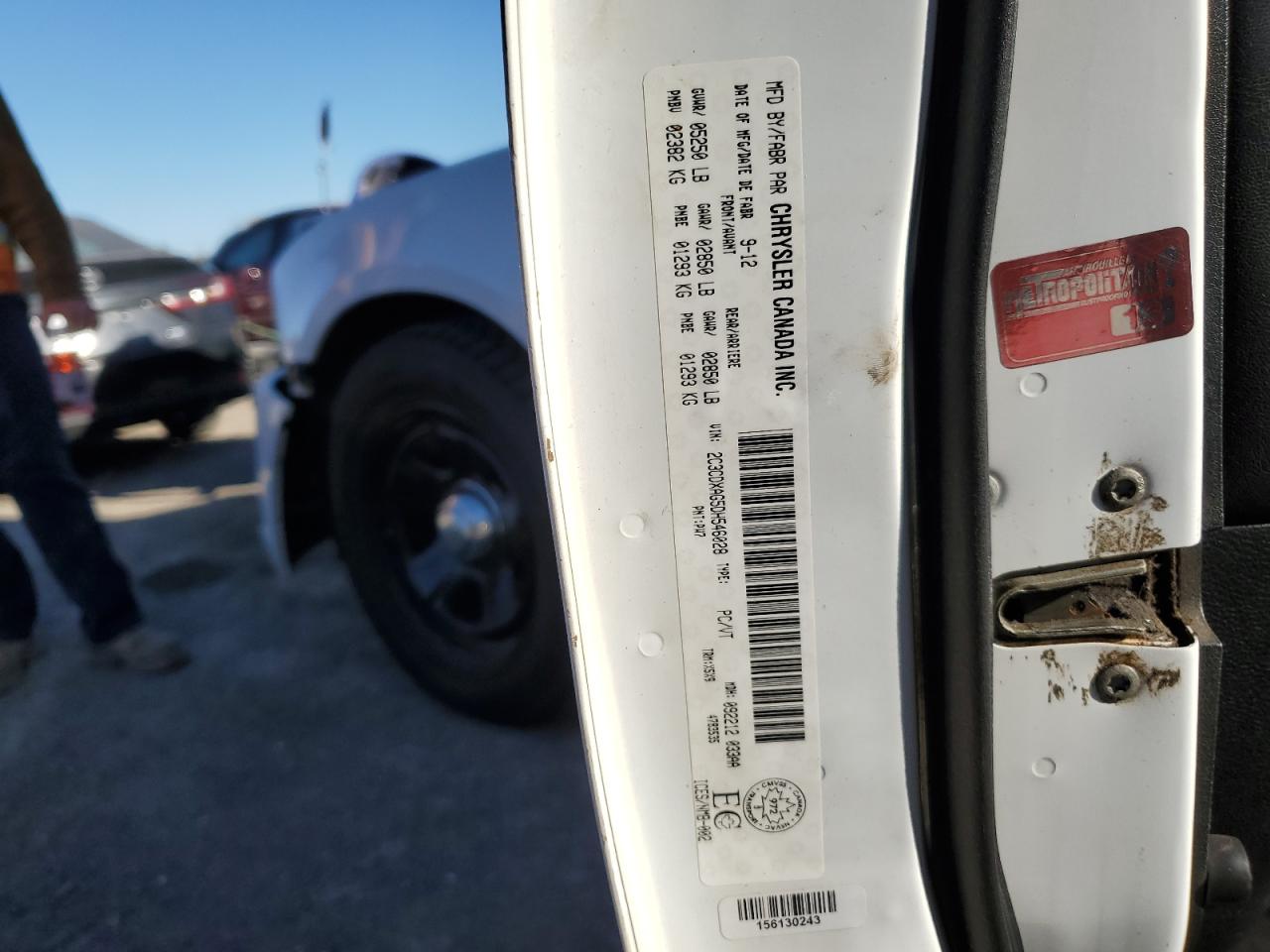 2013 Dodge Charger Police VIN: 2C3CDXAG5DH546028 Lot: 83781885