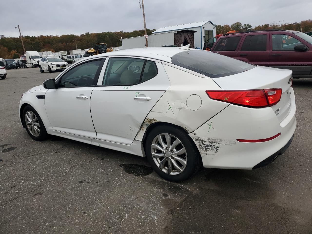 2015 Kia Optima Lx white null gas 5XXGM4A78FG507290 photo #3